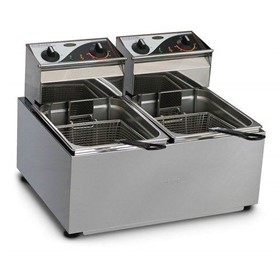 Countertop Fryer C/T Dbl Pan 2 X 8lt 540X430x390mm | F28