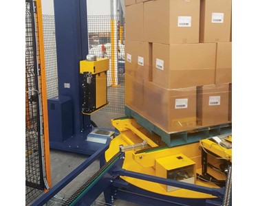 Omni - Custom Inline Fully Automatic Pallet Wrapping Machines  