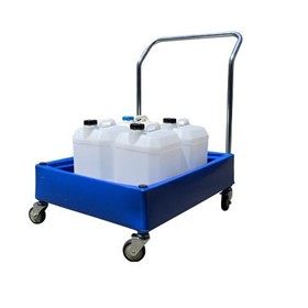 Poly Bunded Trolley- 750 X 1100 X 1095mm For 4 X 25 Cans