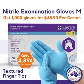 Nitrile Gloves Blue - Medium