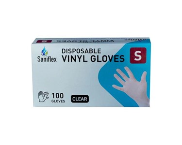 Powder Free Vinyl Gloves Disposable Medical Gloves | 100 Clear Gloves