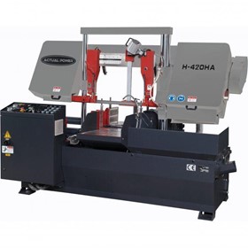 NC Double Column Metal Cutting Band Saw - Auto Hitch Feed H-420HA-NC