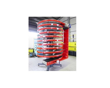 Spiral conveyors are generally available in painted mild steel or stainless steel