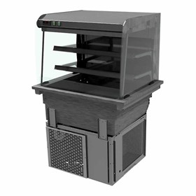 Refrigerated Display Low Level 2 Shelf Curved Glass Front Control 