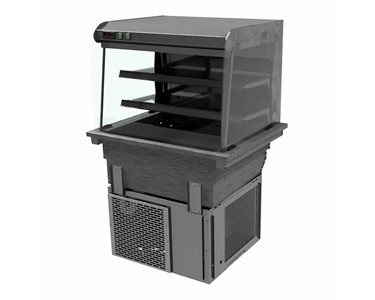 Refrigerated Display Low Level 2 Shelf Curved Glass Front Control 