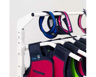 Mobile Lead Apron Rack for Ten Tops & Skirts