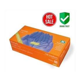 Premium Nitrile Powder Free Examination Gloves box of 100