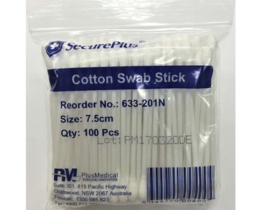 Plus Medical - Swabs I SecurePlus Cotton Swab Stick