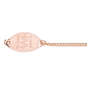 Medical Alert Bracelet | Rose Gold Curb Chain