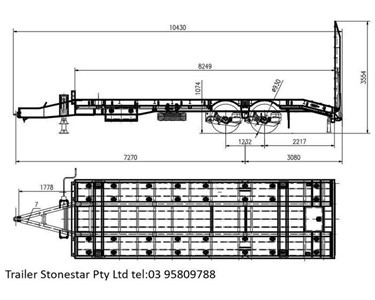 Stonestar - 2 Axle Tag Trailer with Air-Bag Suspension