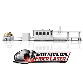 Coil Fed CNC Fiber Laser Cutting Line for Steel Coil | LF3015MB
