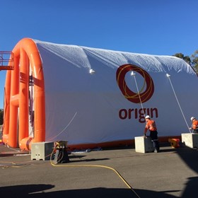 Inflatable Turbine Blasting Shelter-Power Plant Maintenance Shelters