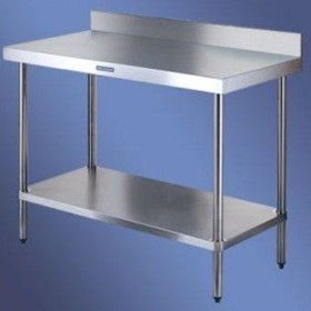 Stainless steel work bench with Splashback 700 Series