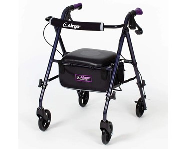 Ultra Light Mobility Rollator Wheelie Walker 113 kg | Eggplant Airgo 
