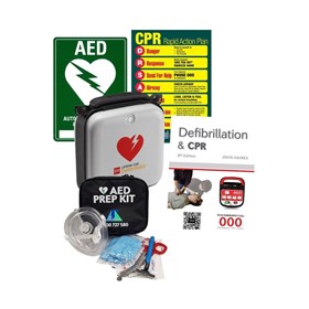 CR2 Essential Defibrillator Package & Wall Cabinet