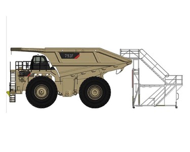 Mobile Access Platform | Haul Truck Adjustable Height Tray Access 