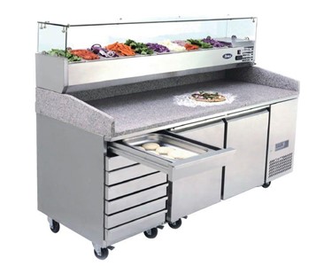 2 Door Pizza Table Fridge With Drawers 2010 mm EPF3480