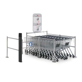 Row Docking Station for Shopping Trolleys