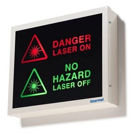 Low Profile Fluorescent Illuminated Warning Lights Signs