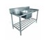 Mixrite - Single Centre Stainless Sink 1500 W x 600 D with 150mm Splashback