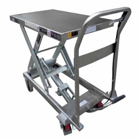Manual 4 Wheel Stainless Steel Hydraulic Lift Tables