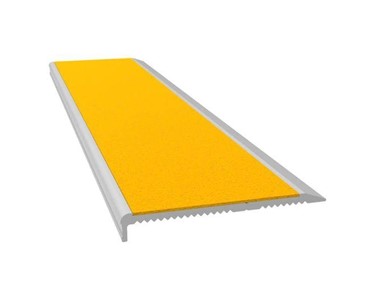 Safety Stride - Aluminium Stair Nosing - M Series Clear Anodised Yellow