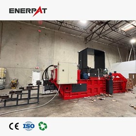 Auto-Tie Horizontal Cardboard Baler for High Volume OCC Recycling