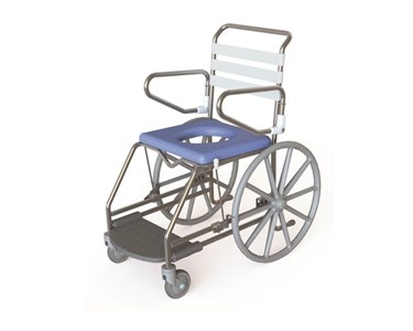 KCare - Self Propell Shower Commode | Swing up Arms & Weight Bearing Footplate