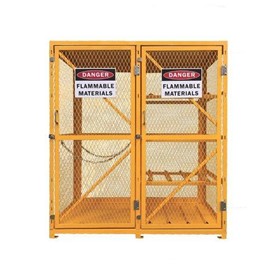 Gas Cylinder Storage Cage - 8 Forklift Cylinders + 9 G Cylinders 