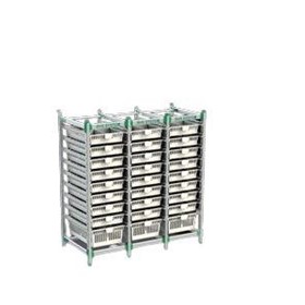 Hospital Modular Shelving | Storage | Wire Shelving | Triple Bay