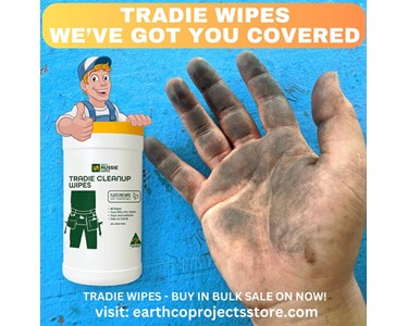 Great Aussie Wipes - Tradie clean up wipes 80 wipe canister x 4