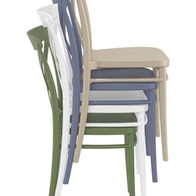 Cross Chair - Modern Bistro & Dining - Anthracite