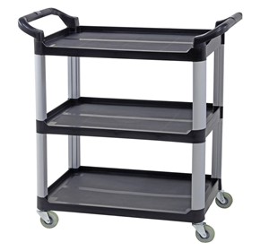 Plastic Board Trolley | 3-Tier With Castors