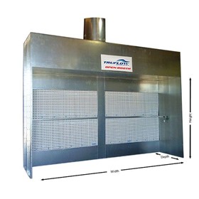 Industrial Open Face Dry Filter Spray Booth
