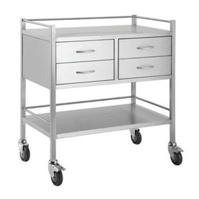 Double Stainless Steel Trolley 