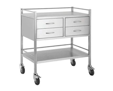 Double Stainless Steel Trolley 