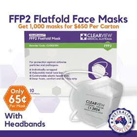 Face Masks FFP2 Flatfold with Headbands