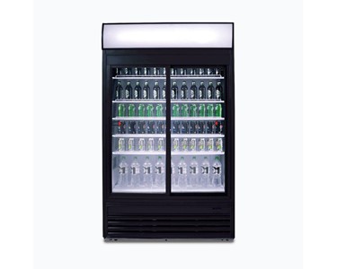 Bromic - Upright Display Fridge - 2 Door - Sliding Glass - 945L - GM0980LS-NR