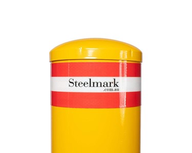 Steelmark - Safety Bollard 165mm x 1300mm High Removable Top Cap