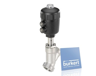 Burkert - Pneumatically operated 2/2 way angle seat valve Type 2000