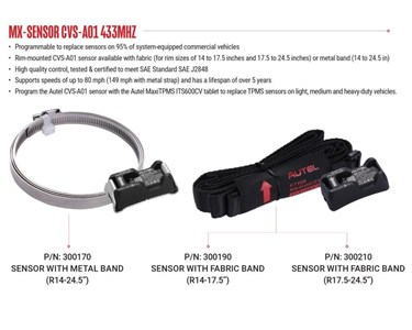 Autel - ITS600CV for truck trailer bus TPMS programmer & CVS-A01 MX sensors