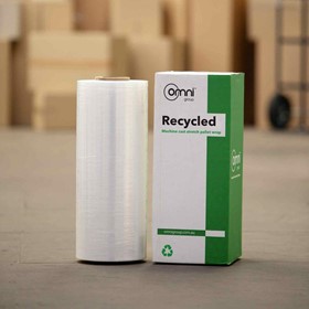 Recycled Machine Stretch Pallet Wrap - Cast Clear 500mm x 1400m x 20um