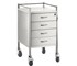Torstar - Stainless Steel Trolley Four Drawer With Top Locking Drawer