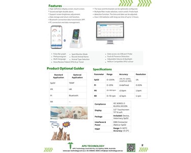 APS Technology Australia - Handheld VetPulse Oximeter l VM-20 