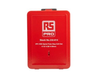 RS PRO - 3 PCE SET 4-12,4-20,4-30 | Metal Step Drill Bit Set