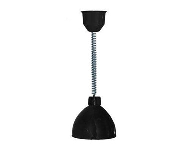 Hanson Brass - Decorative Retractable Heat Lamp Black | 800-RET-BLK Series 