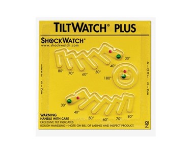 Shockwatch | Tilt Indicators | Tiltwatch Plus