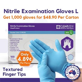 Nitrile Gloves Blue -  Large