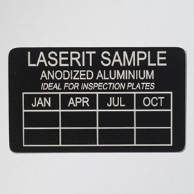Anodized Aluminium Label Plates | Laserit