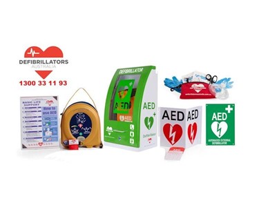 HeartSine - 350P Semi Automatic AED Outdoor Lockable Wall Cabinet Defibrillator 